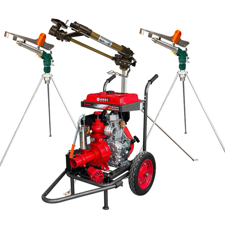 临汾一体式灌溉机组 全套喷枪水带配齐 抗旱浇地神器